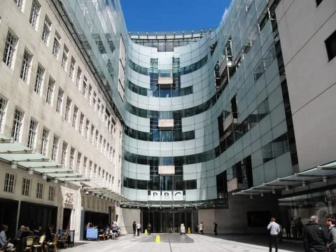BBC New Broadcasting House Stock Photos