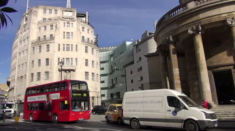 BBC Portland Place Stock Footage 48971237