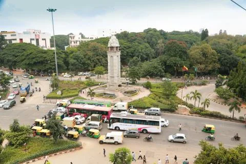 BBMP piller Bengaluru Stock Photos