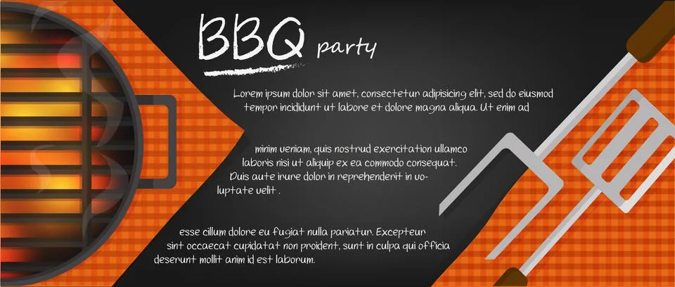 BBQ banners Stock Illustration