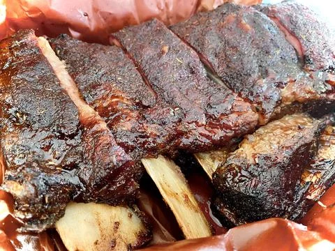 BBQ Beef Ribs Stock Photos