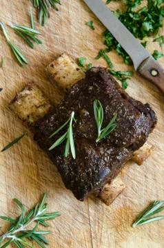 Bbq beef short ribs Stock Photos