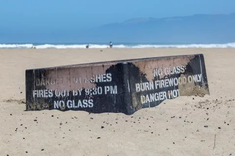 A BBQ Box on the Beach Stock Photos
