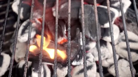 BBQ Charcoals Closeup Stockbeeldmateriaal 79657965