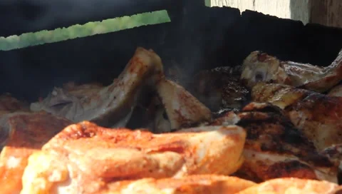 BBQ Chicken On The Grill 動画素材 5619183