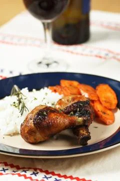 BBQ chicken Stock Photos