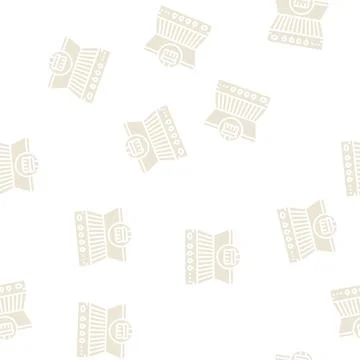 Bbq cleaning glyph seamless pattern Stock Illustration