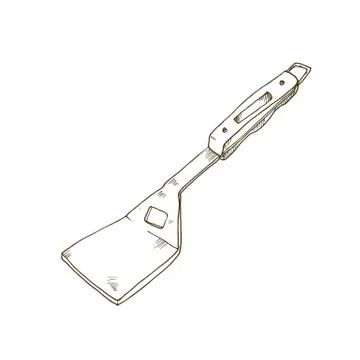 Bbq cooking tool Illustrazione stock