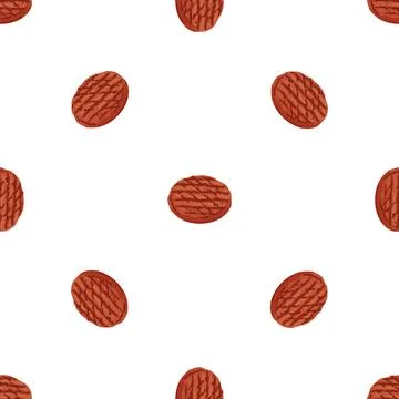 Bbq cutlet pattern seamless vector Illustrazione stock