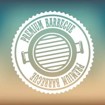 Bbq design over pattern  background vector illustration イラスト素材
