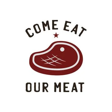 BBQ emblem vector design, Summer barbecue logo template, print for t shirt. Come Stock Illustration