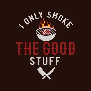 BBQ emblem vector design, Summer barbecue logo template, print for t shirt. I Stock Illustration