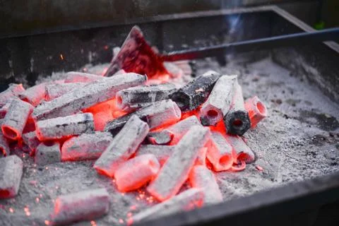 BBQ - fire (4) 스톡 사진