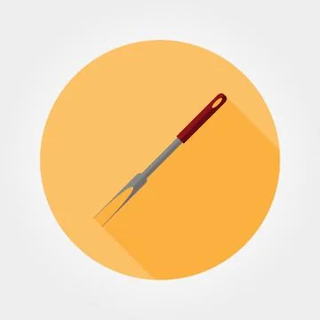 BBQ fork icon Stock Illustration