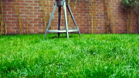 BBQ in the garden Stock Footage 90252569