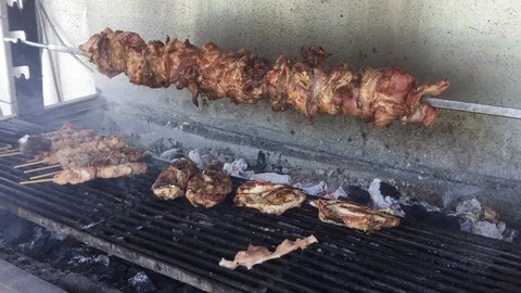Bbq in Greece Stock Footage 127562197