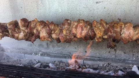 Bbq in Greece Stock Footage 127562220
