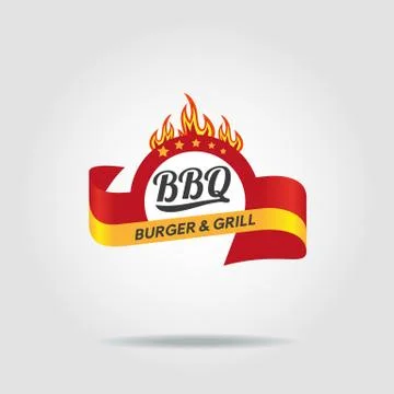 BBQ Grill badge Stock Illustration