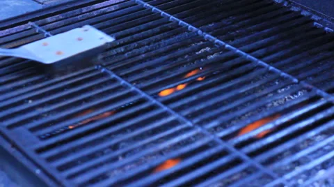 BBQ Grill Barbecue Cleaning 库存影片 39784539