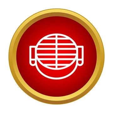 Bbq grill cooking tool icon symbol Ilustração Stock