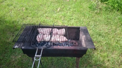 BBQ grill Stock Footage 56021394