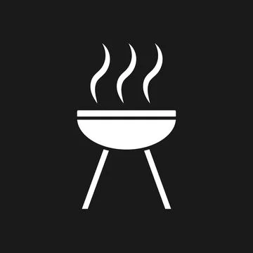 BBQ grill icon in flat style design. Vector graphic illustration. Suitable .. Stock Illustration