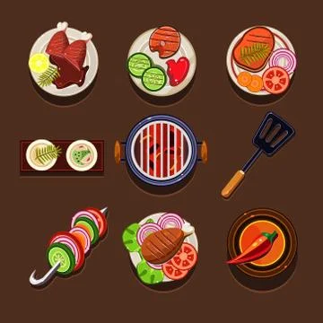 BBQ Grill Icon Stock Illustration