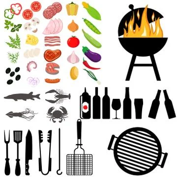 BBQ grill Stock Illustration
