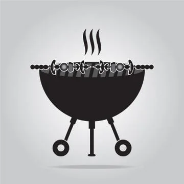 BBQ grill illustration Stock Illustration