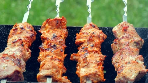 BBQ grill of meat 4K Stock Footage 49920540