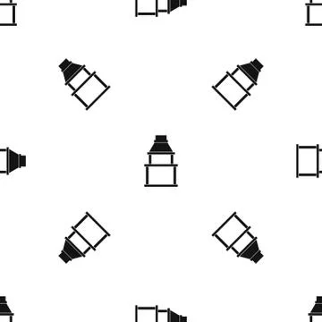 BBQ grill pattern seamless black Illustrazione stock