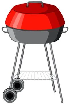 BBQ grill on white background Stock Illustration