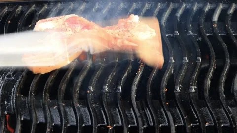 BBQ at home, close up Video stock 247439384