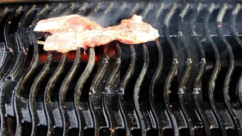 BBQ at home, close up Stock Footage 247479997
