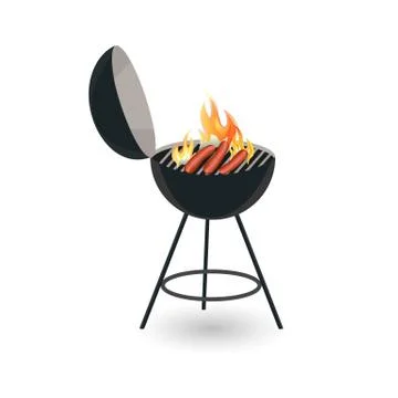 BBQ icon isolated Stock Illustration