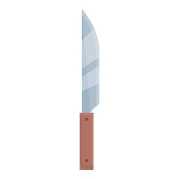 Bbq knife icon cartoon vector. Steak roast Stock Illustration