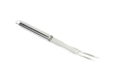  BBQ large fork. BBQ large fork. Isolated on a white background. Copyright... Foto stock
