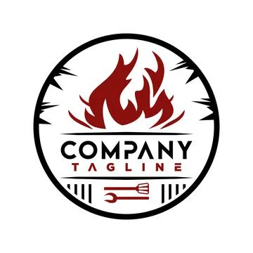 BBQ logo Stock Illustration