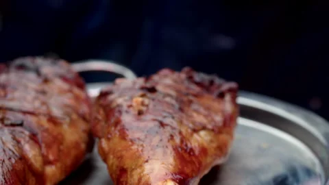 Bbq meat beef Video stock 192253201