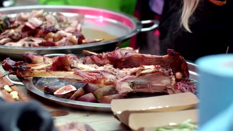 Bbq meat beef Video stock 192253722