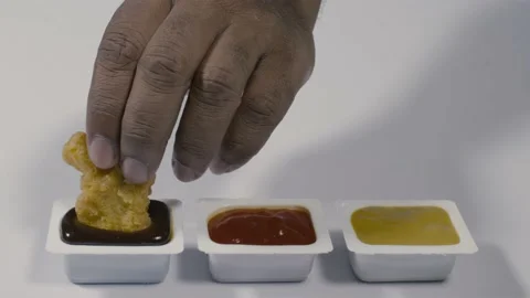 BBQ Nugget Dip Stock Footage 131569980