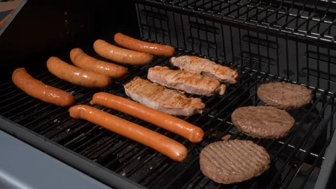 BBQ, Only Meat, Wide Angle Vídeos de archivo 90291436