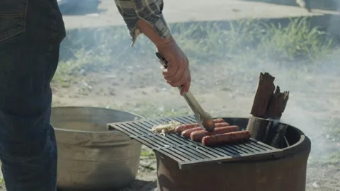 BBQ in outback Vídeo Stock 270674154