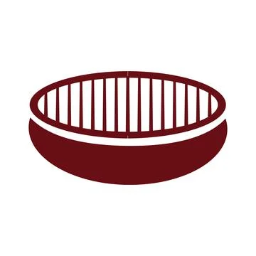BBQ pan grill illustration design. Basic element graphic design. Stock Illustration