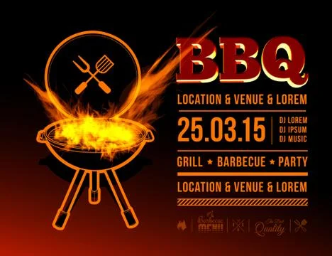 BBQ party Stock Illustration