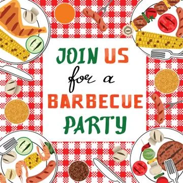 BBQ party Stock Illustration