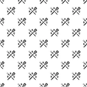 Bbq pattern seamless Stock Illustration