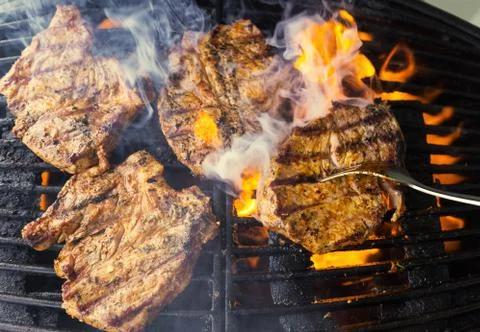 BBQ pork Foto stock