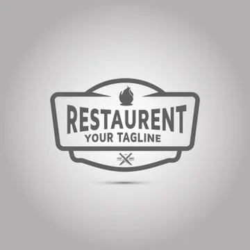 Bbq restaurant vector logo design template inspiration Stock Illustration