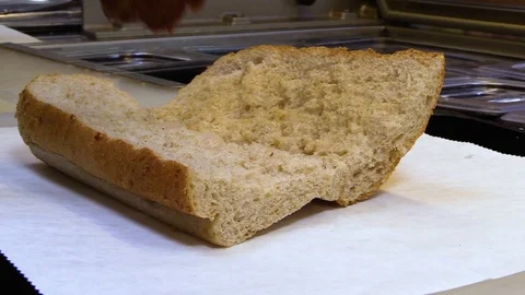 BBQ Rib on a sandwich Stock-Footage 105983129